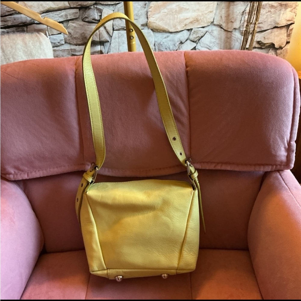Free People Leather Shoulder Bag - Light Green - Picture 4 of 5